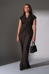 Extended Shoulder Vest - Black